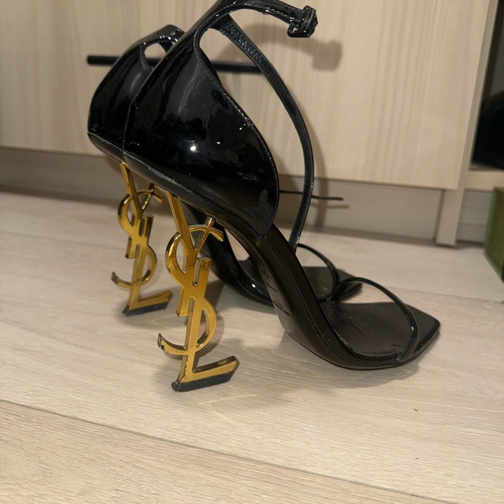 Saint Laurent Opyum Patent Leather Sandals 40.5